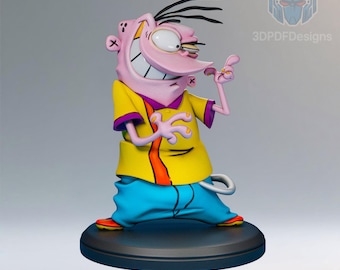 Arte de fã de desenho animado para impressão 3D | Pose dinâmica STL (Download digital)