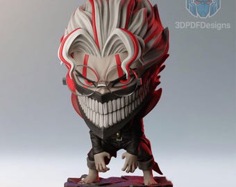 Modelo 3D STL de Okarun Chibi | Estátua de Anime (Versão Separada) | Download Imediato