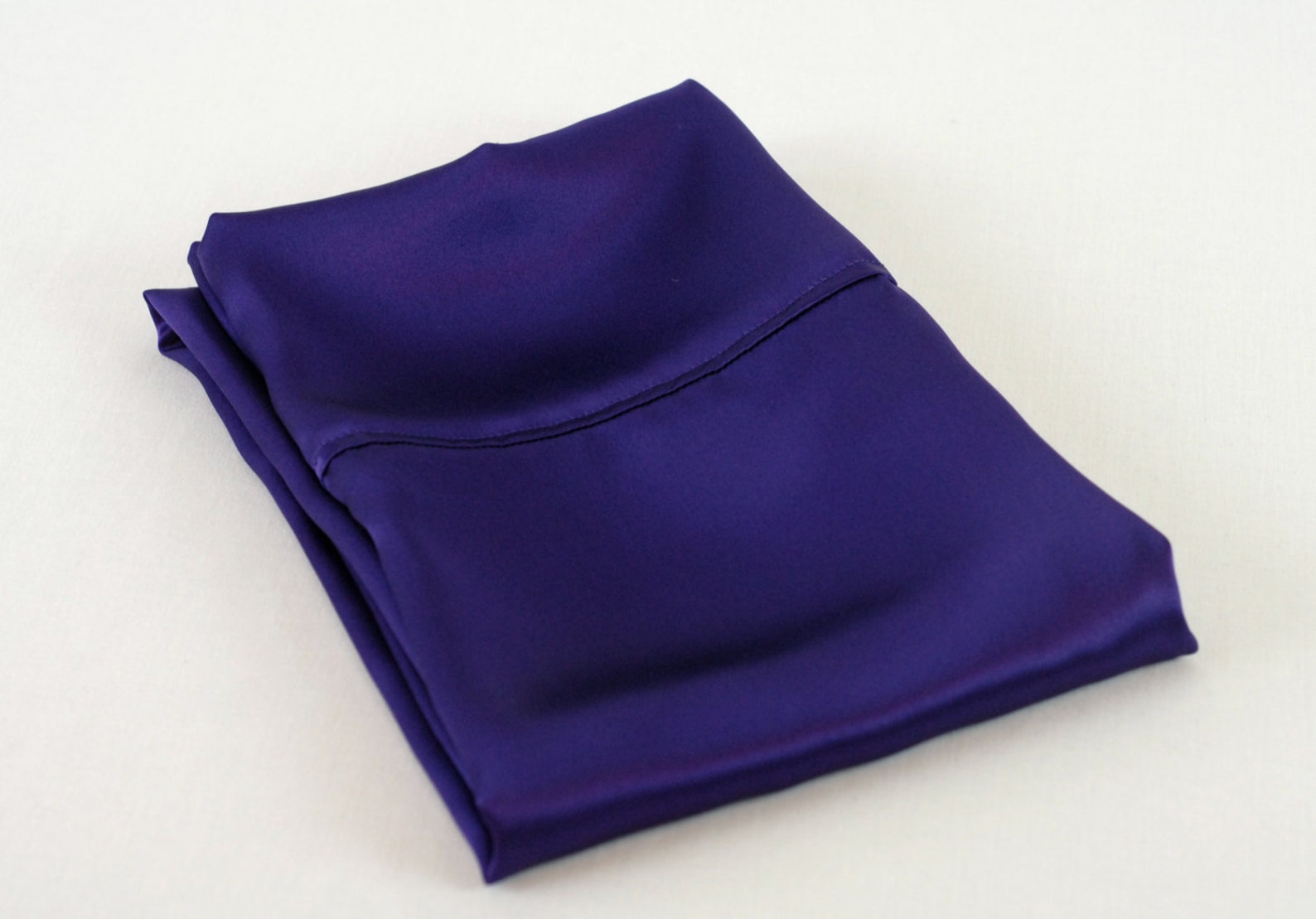 100 PURE Silk Pillowcase Deep Purple Standard or King Sizes Etsy