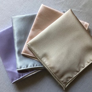 Charmeuse Silk and Raw Silk Noil Washcloth, Set of 4 Colors, Gift Set,  Anti-Aging, Hypoallergenic and Antimicrobial for Skin Care