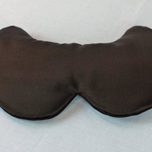 NEW~ Silk Eye Mask Bear Sleep Mask, Color Choice, Charmeuse, Fully Adjustable, Padded, Light Darkening for Sleep, Travel and Anti-Aging image 3