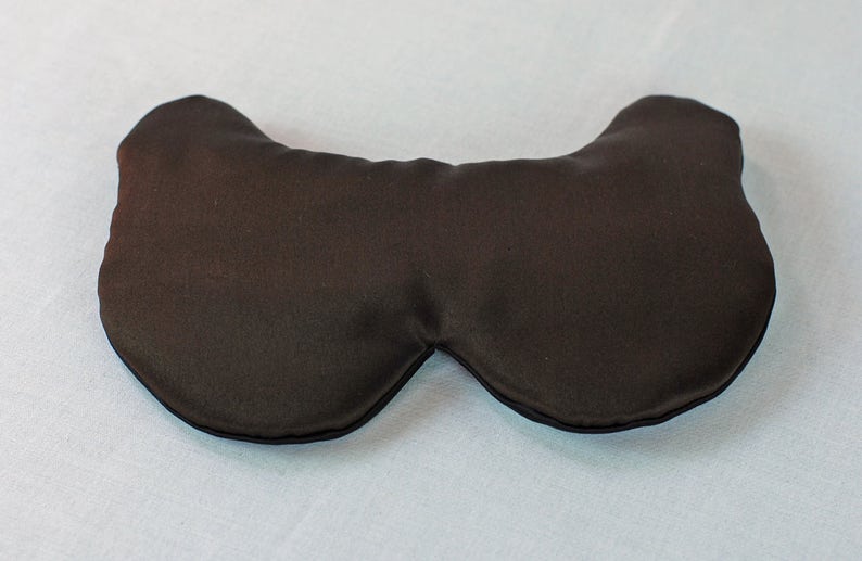 NEW~ Silk Eye Mask Bear Sleep Mask, Color Choice, Charmeuse, Fully Adjustable, Padded, Light Darkening for Sleep, Travel and Anti-Aging image 3