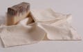 Raw Silk Noil Hair Towel, Non-Dyed, Anti-Aging, Hypoallergenic and Antimicrobial for Skin Care