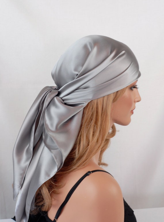 Silk Scarf Sleep or Bandana Scarf Sizes Sterling Silver - Etsy Silk Scarf Sleep or Bandana Scarf Sizes Sterling Silver - Etsy
