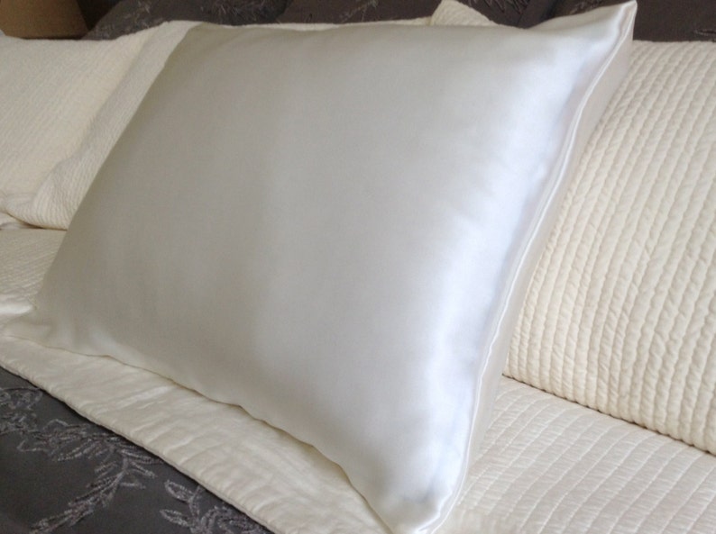 Silk Pillowcase Envelope Closure Soft White No Dye Mulberry Etsy