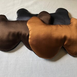 NEW~ Silk Eye Mask Bear Sleep Mask, Color Choice, Charmeuse, Fully Adjustable, Padded, Light Darkening for Sleep, Travel and Anti-Aging image 7
