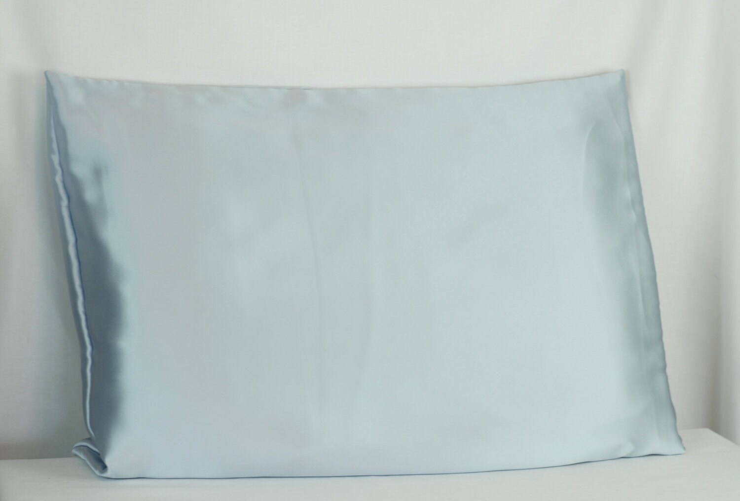 Silk Pillowcase Envelope Closure Light Blue Mulberry Silk Etsy