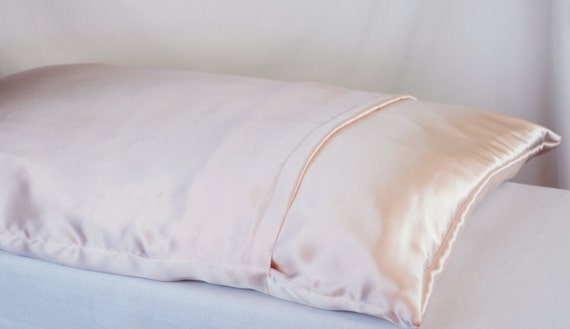 Silk Pillowcase Envelope Closure Light Pink Mulberry Silk Etsy