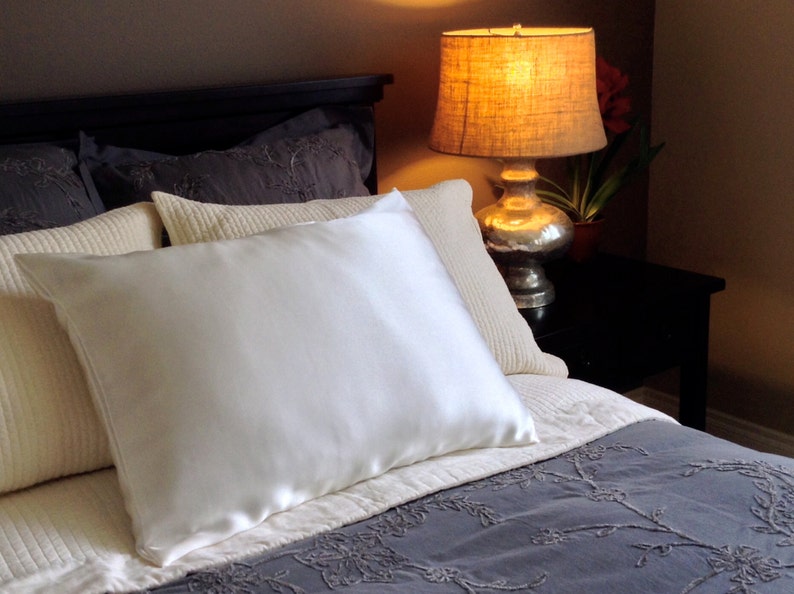 Silk Pillowcase Envelope Closure Soft White No Dye Mulberry Etsy