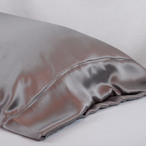 100% Silk Pillowcase Abalone Silk Charmeuse, Hypoallergenic Bedding for Sensitive Skin and Hair Care