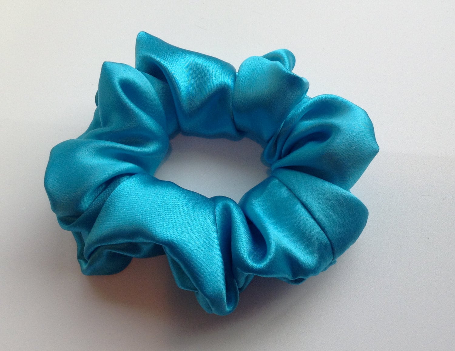 3. Royal Blue Silk Hair Scrunchie - wide 10
