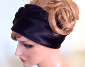 Silk Scarf, Sleep or Bandana Scarf Sizes, Black Mulberry Charmeuse Silk, Hair Wrap, Black Head Scarf