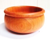 Hand Turned Cherry Bowl, Wood Bowl, Hand Turned Wood Bowl, Bowl, Reclaimed Wood Bowl, Storm Damaged Cherry Tree,Beautiful Grain Patterns