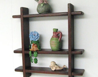 Interlocking Wall Shelf, Knick Knack Display (17x21)