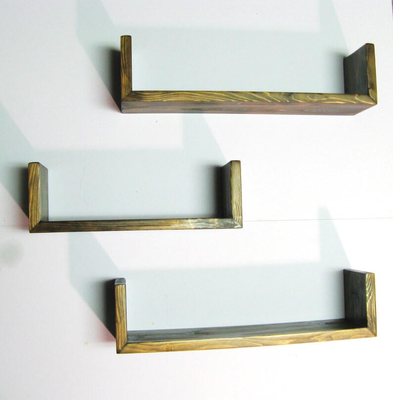 USHAPED FLOATING SHELVES 5 1/2 Deep Shelves Modern Etsy