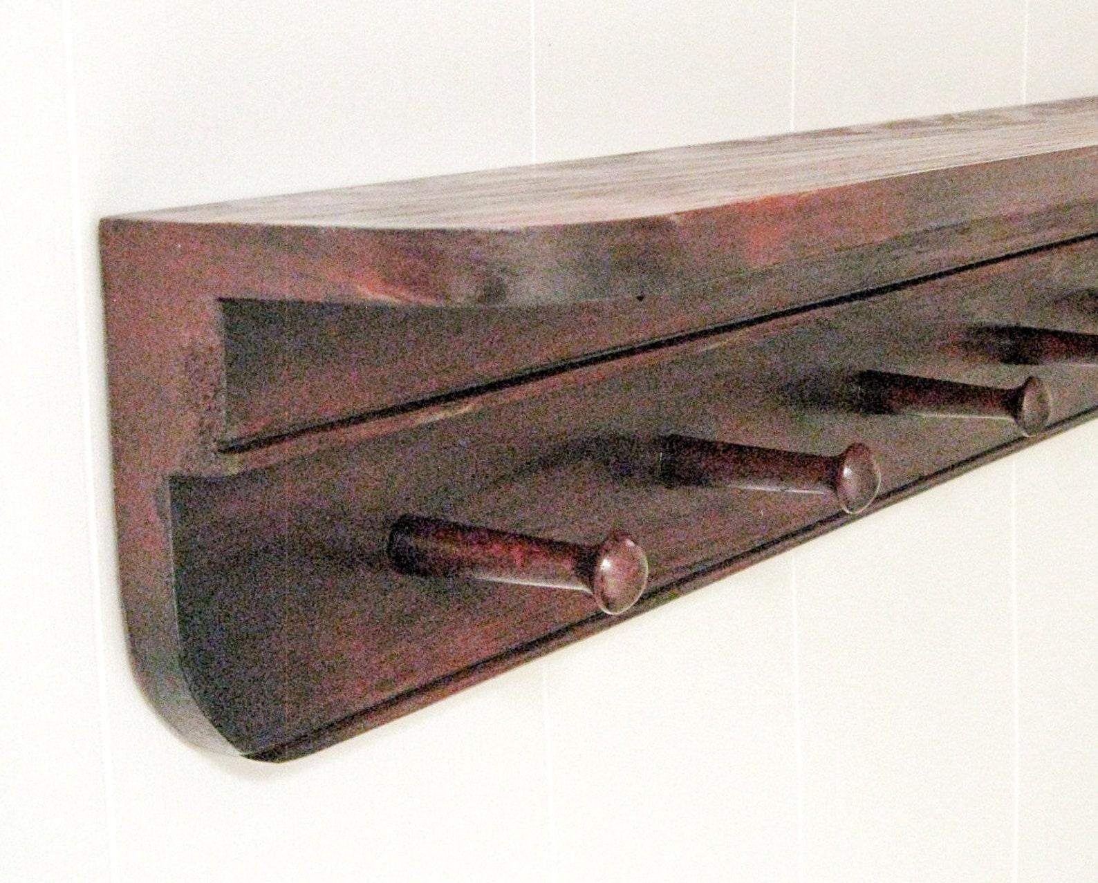 Primitive Shelf Shelf With Pegs Shelf Shaker Shelf Farm Etsy