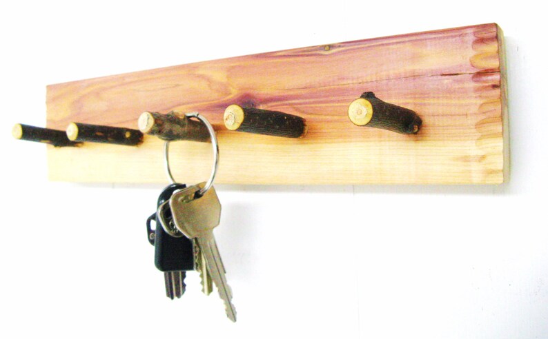 RUSTIC JEWELRY RACK 12 Key Rack Primitive Jewelry | Etsy