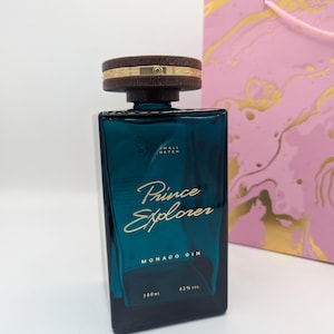 prince explorer empty 50cl Gin Bottle For Upcycling, Wedding, Crafts, olive oil