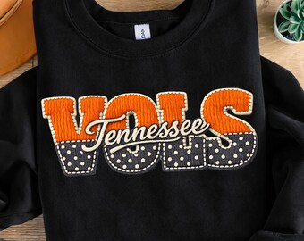 Vols Tennessee faux yarn png, University of Tennessee Shirt Design, Game Day Sublimation, College Sports