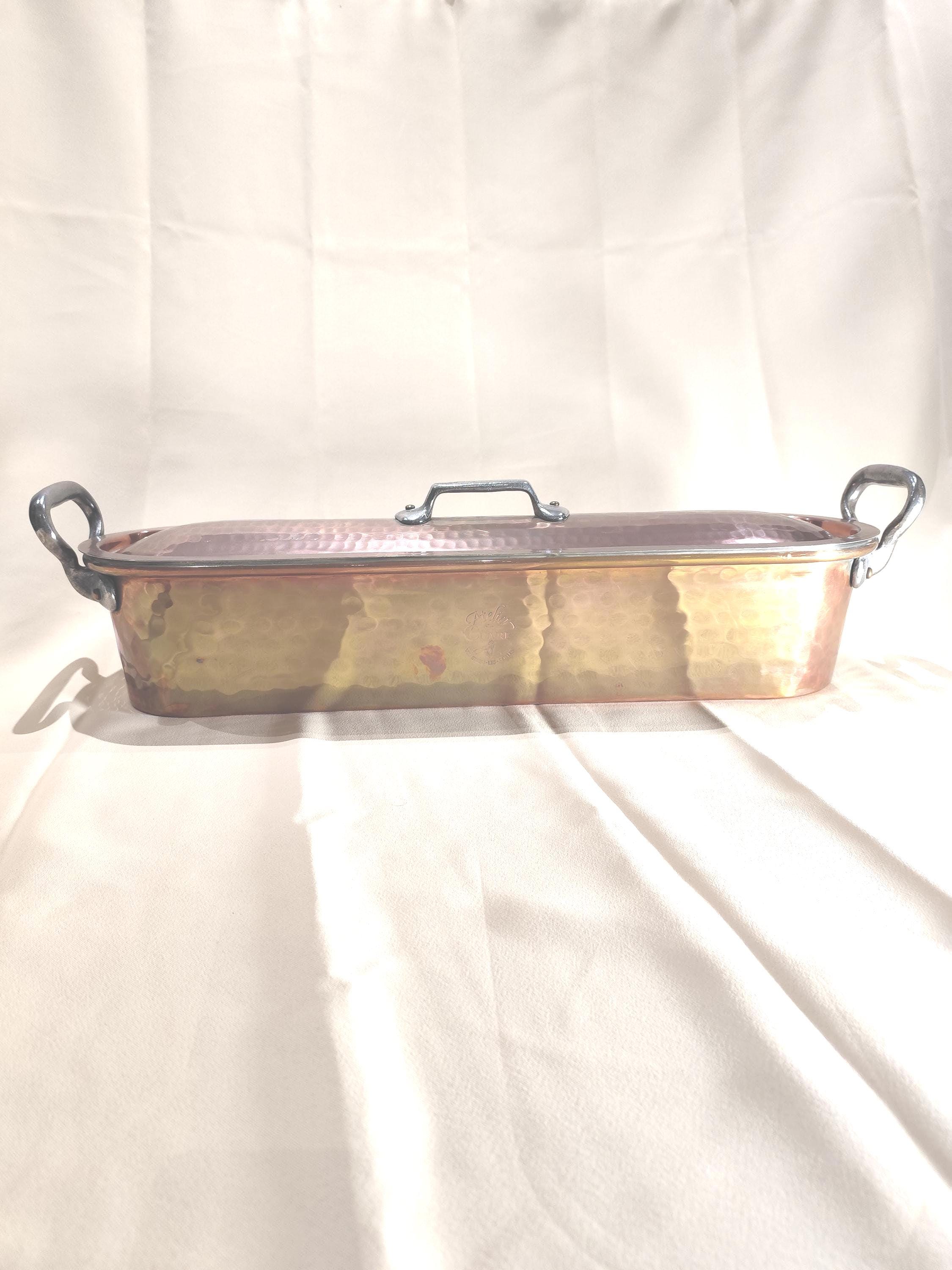 Poissonnière Professionnelle En Cuivre - 63cm - 6 Kg - Pour Gaz