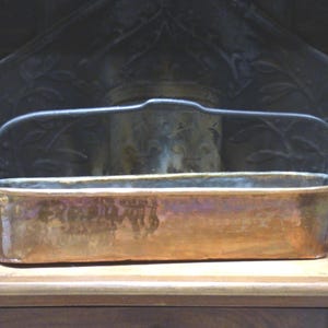 Antique French Copper Daubière – 19th C Hand-Forged Copper & Iron Handle – Large 55 cm French Kitchen Decor – Rustic Country Farmhouse