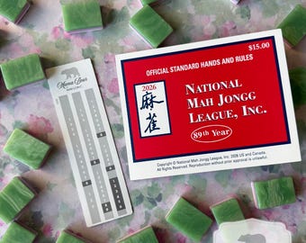 Mahjong Line ID Stickers – 2026 NMJL Card Guide (Large Size)
