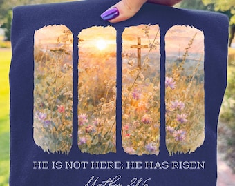 He is Risen PNG Wildflower Png Spring Easter Sublimation Designs Brushstroke  Aesthetic DTF Transfers Digital Christian Jesus