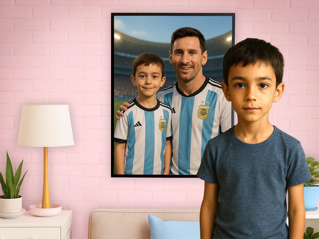 Custom Lionel Messi Portrait | Personalized Football Poster | Unique ...