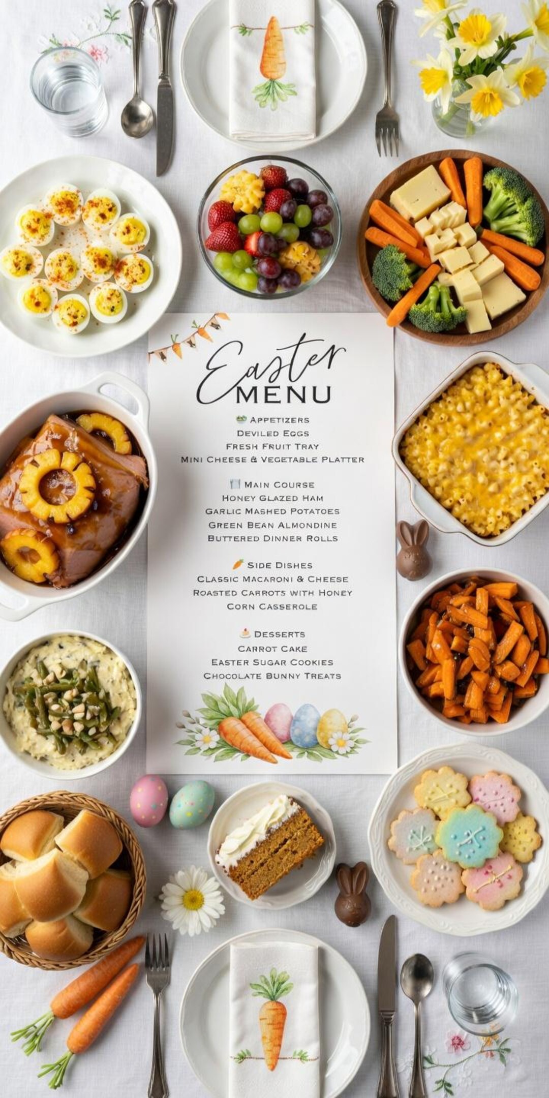 Editable Easter Menu Template | Spring Brunch Holiday Design (instant ...