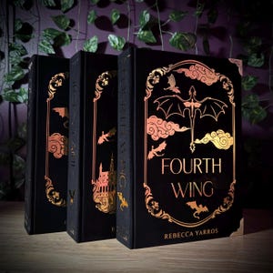 Fourth Wing Special Edition Rebound Book Set - Guldfoliedetaljer