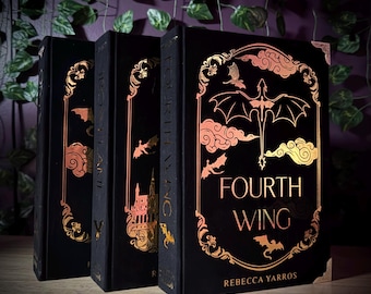 Fourth Wing Special Edition Rebound Book Set - Gold Foil Accents