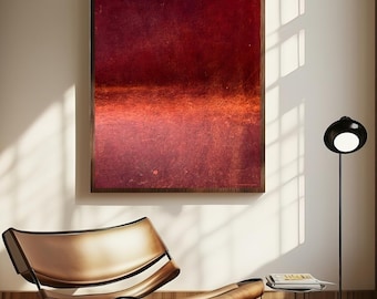 Burgund Wandkunst, abstrakte Kunst, Druck auf Leinwand