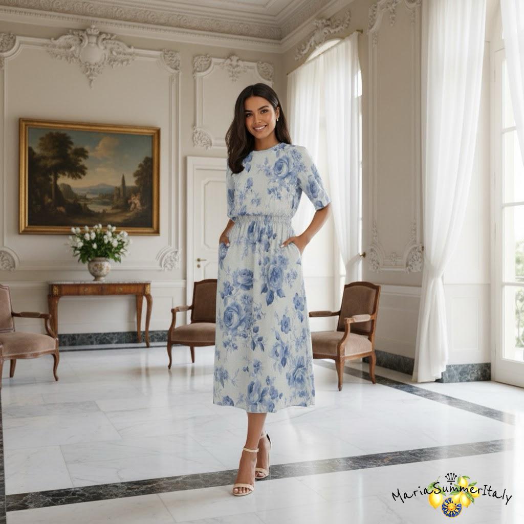 Blue Willow Dress