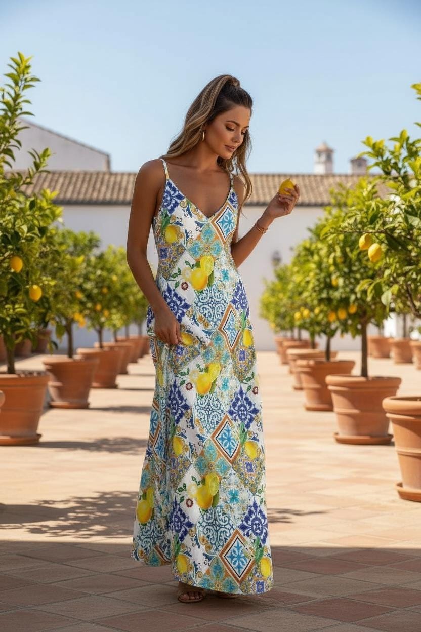 Capri Lemon Dresses - Etsy Finland