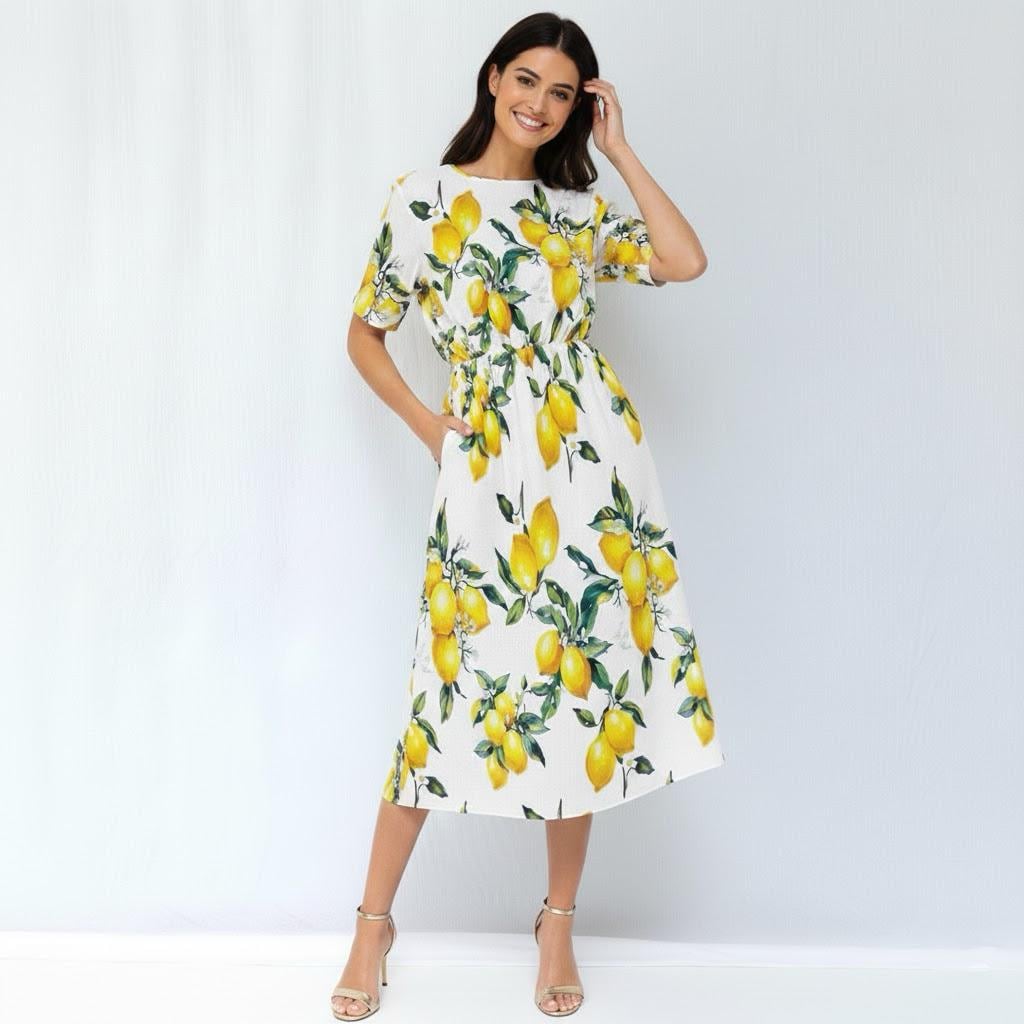 Capri Lemon Dresses - Etsy Finland