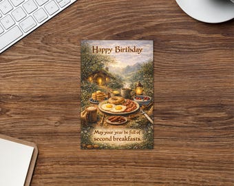 Hobbit-Inspired Birthday Greeting card
