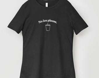 Camiseta "No ICE Please" - Camiseta minimalista de protesta por los derechos humanos