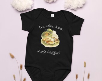 Body de bebé Second Breakfast / Body de Hobbit inspirado en El Señor de los Anillos / Regalo divertido para bebé ESDLA / Conjunto infantil nerd