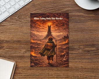 Tarjeta de felicitación inspiradora de ESDLA: Comunidad en días difíciles - Inspirada en el Hobbit