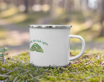 Taza de El Hobbit: "Ida y vuelta" / Taza de café de fantasía acogedora para amantes de la lectura, jardineros e introvertidos / Regalo inspirado en El Señor de los Anillos