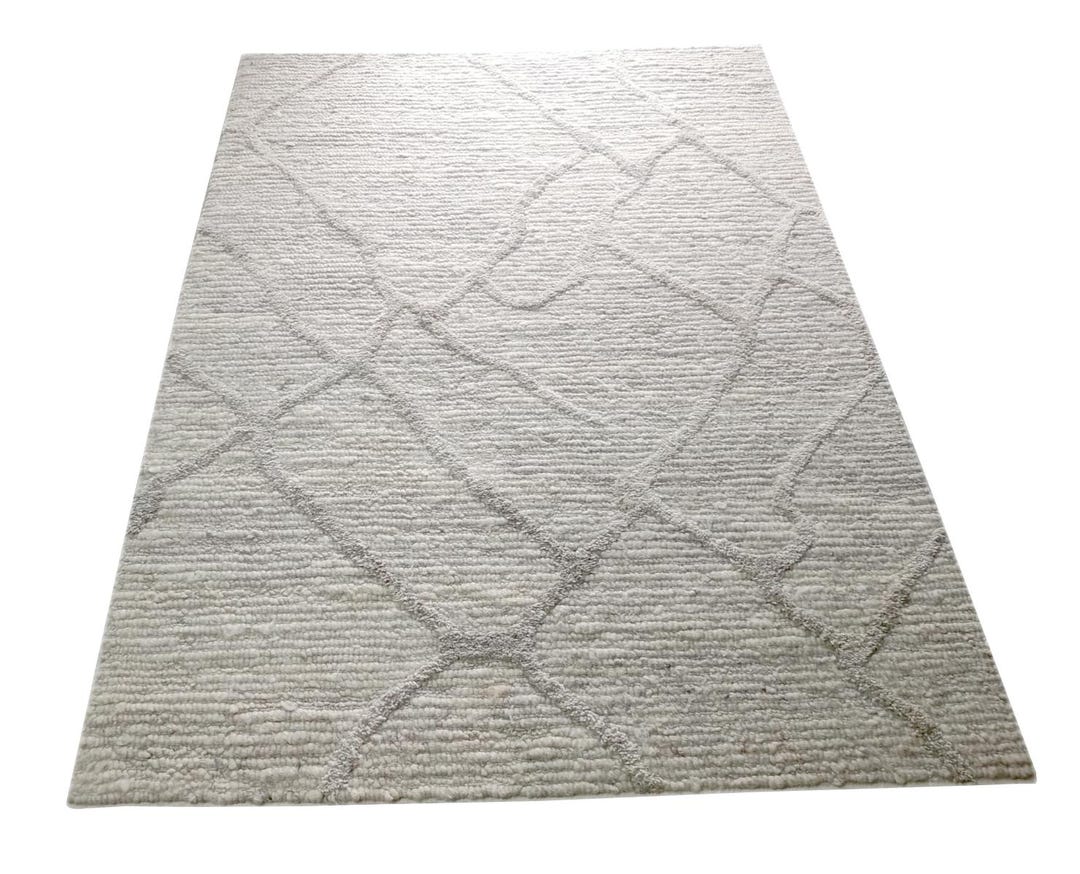 Light Grey Textured Rug Modern Light Gray Textured Area Rug | - Etsy