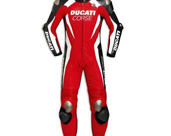 Tuta da corsa Ducati Corse K3 - tuta da moto in pelle per pista e strada