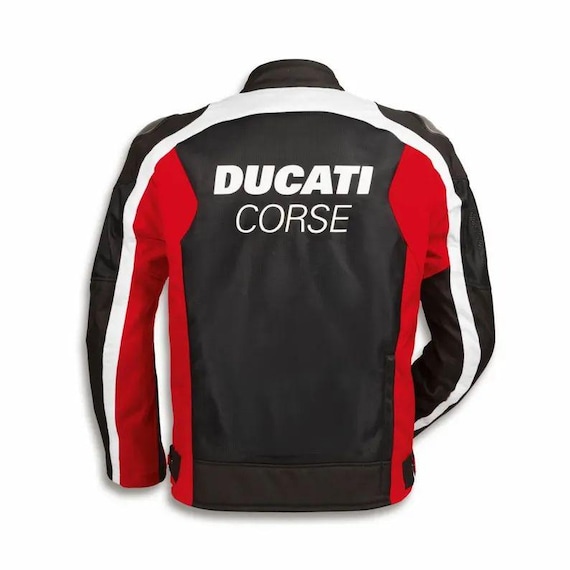 Ducati Corse Summer C4 Motorcycle Jacket - Lightweight, Ventilated