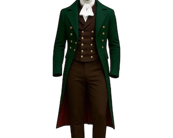 Frac Regency hecho a medida / Traje victoriano vintage