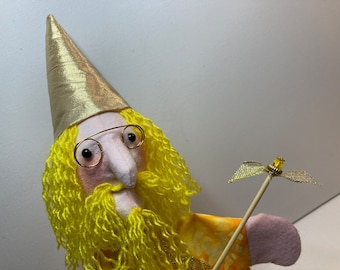 Hand Puppets for Children and Teaching  -   Gold Wizard