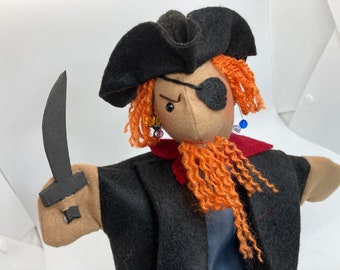Marionnettes à main pour enfants et enseignants - Capitaine pirate