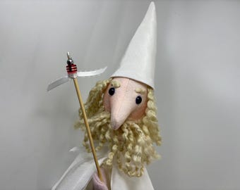 Marionette a mano per bambini e per scopi didattici - Il Mago Bianco