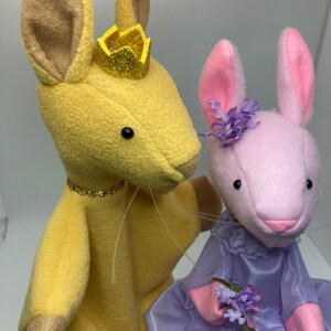 Hand Puppets for Children and Teaching Bunny Prince - Etsy