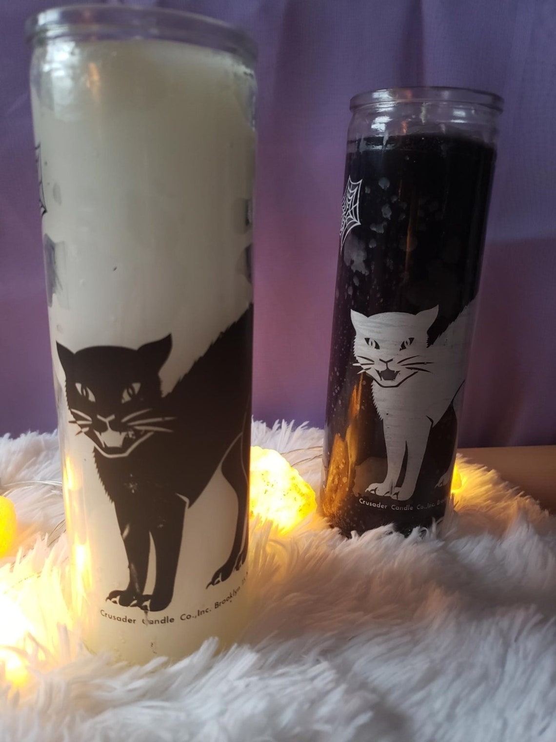 Cat Candle Magic Repel Negativity Protection Reiki Infused Hoodoo Etsy