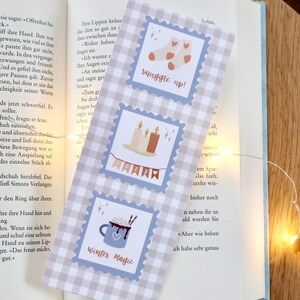 Weihnachtliches Lesezeichen, Aesthetic Bookmark, kariertes Lesezeichen, Booklover Gift, Stocking Stuffer, Weihnachtsgeschenk, Holiday gift
